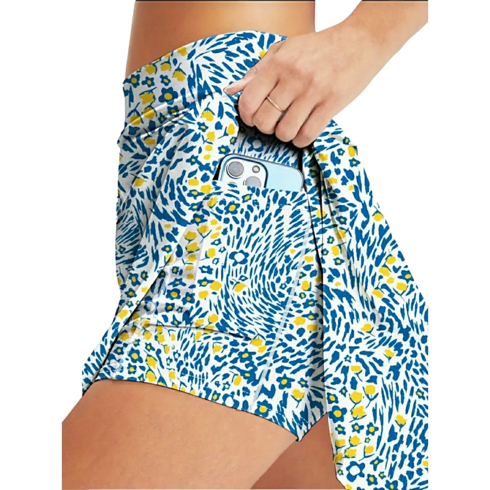 Floral Patterned Athletic Skort w/ Phone Pocket (XXL) NWT! - Picture 6 of 6